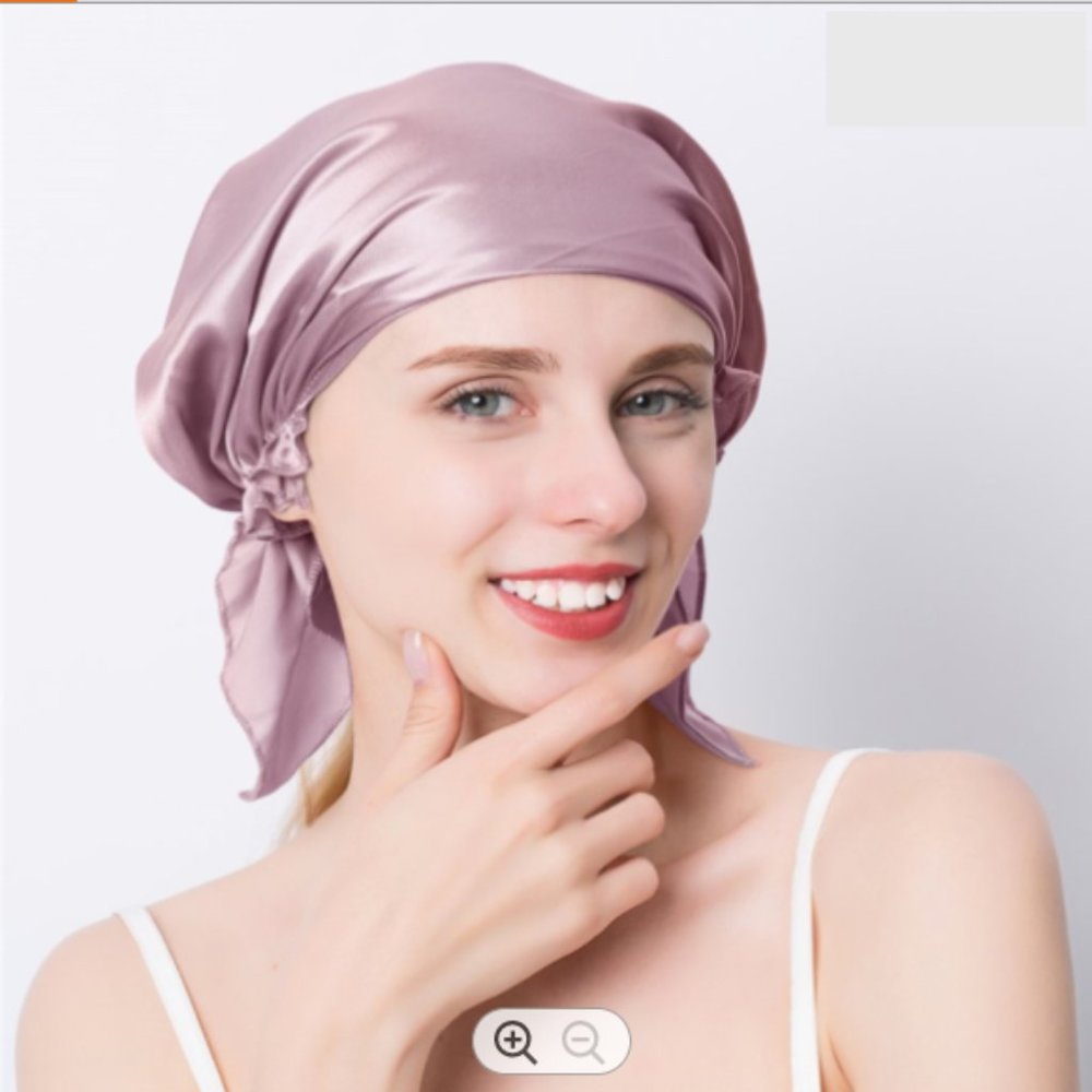 100% Silk Head Wrap Protect your Hair at night..